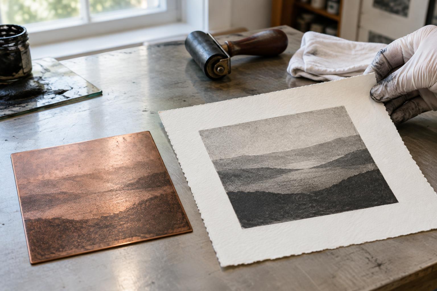 Aquatint Basics: Creating Tonal Areas on an Etched Plate