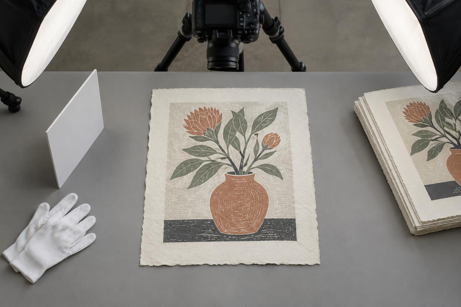 How to Photograph Prints for an Edition Catalogue