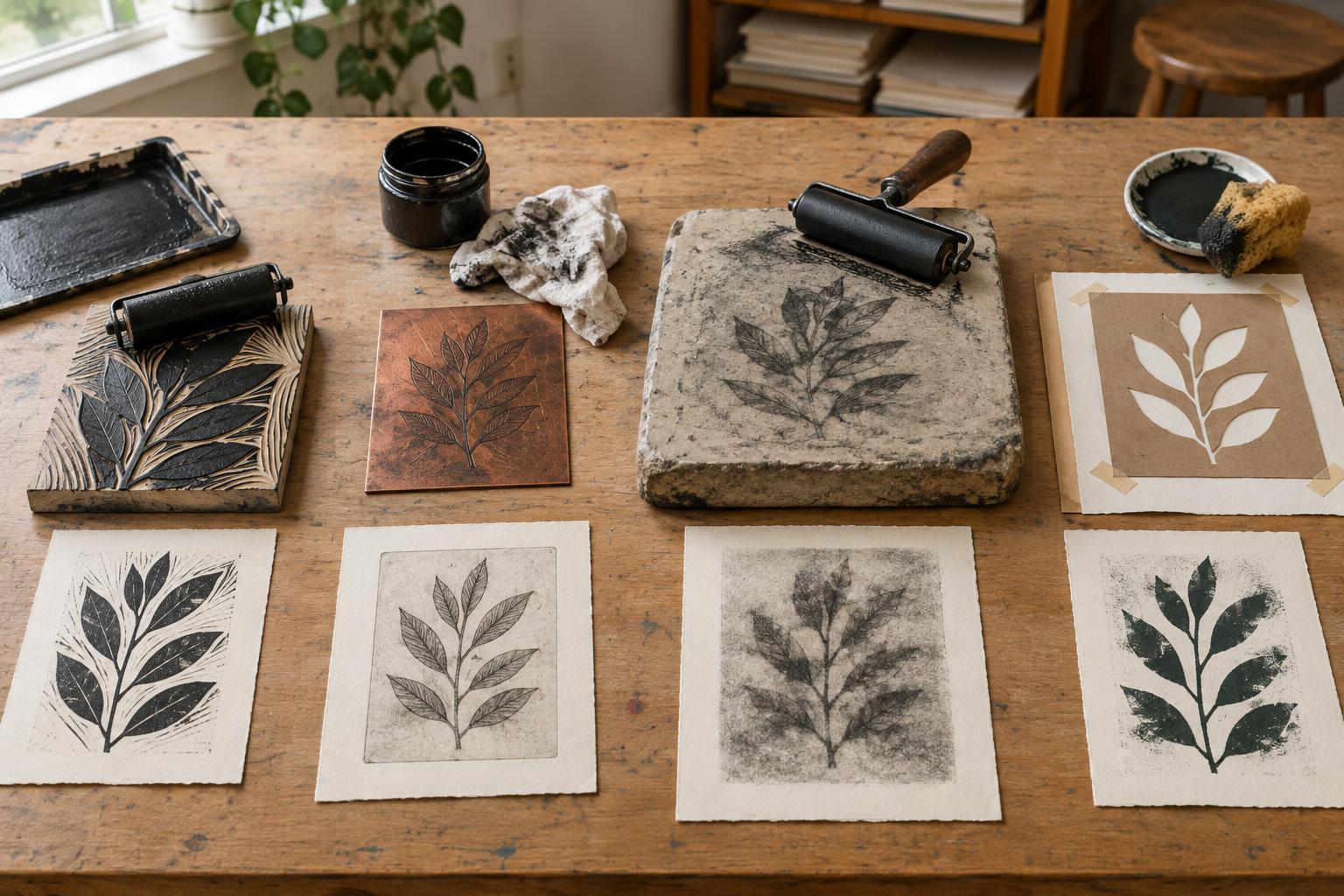 Relief, Intaglio, Planographic and Stencil Printing: How the Four Methods Transfer an Image