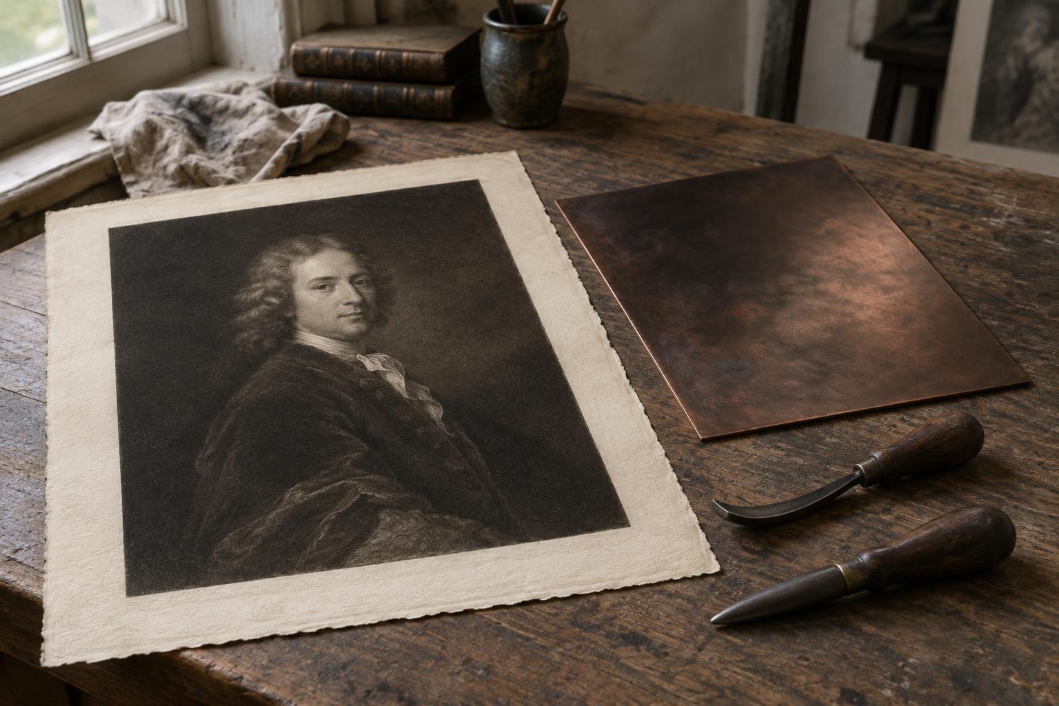 Mezzotint and the Rise of Reproductive Portrait Prints