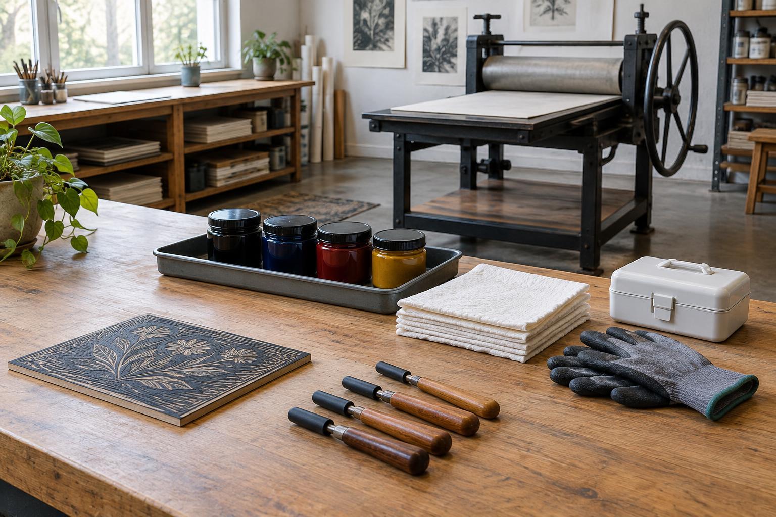 Preparing a Printmaking Studio for Spills, Cuts and Other Emergencies