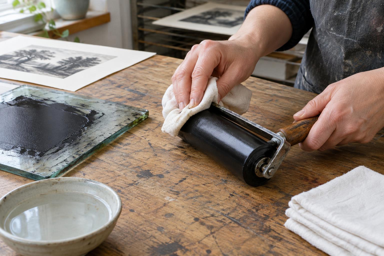 How to Clean a Brayer Without Damaging the Roller