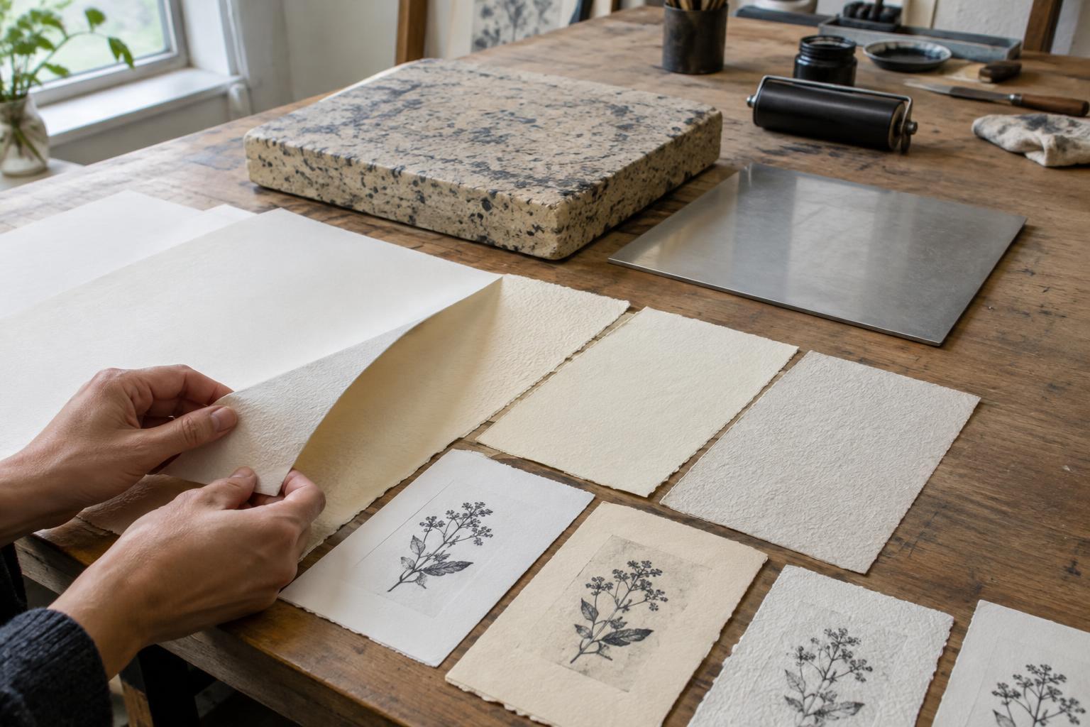What to Look for in Paper for Stone and Plate Lithography